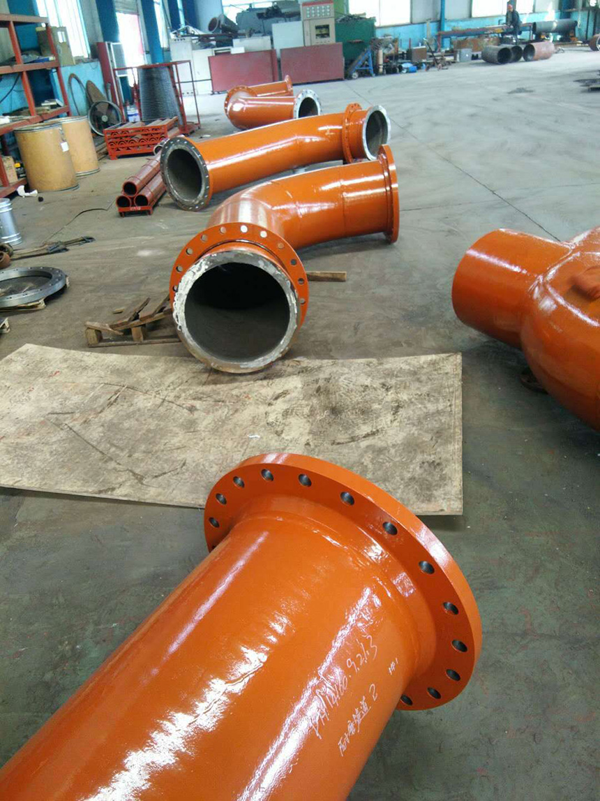 耐磨管道成品展示，工廠生產(chǎn)現(xiàn)場(chǎng)實(shí)景(圖2)